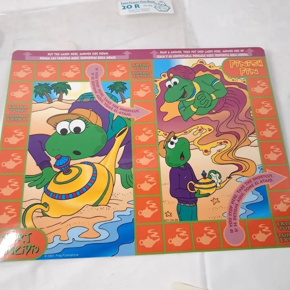 Frog Family Fun Packs Game 20-R Bilingual‎ reading Spanish English Homeschool